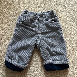 Lined corduroy pants